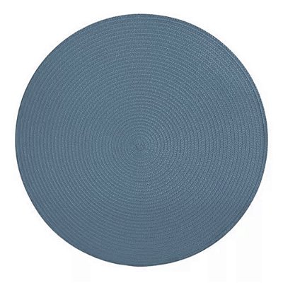 Jogo Americano Redondo 1 Unidade 38cm Azul