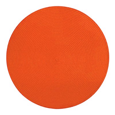 Jogo Americano Redondo 8 Unidades 38cm Laranja