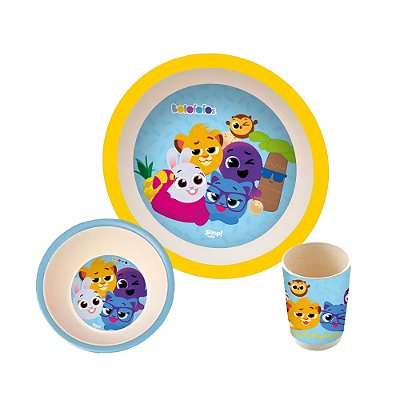 Kit Refeição Bolofofos C/ 3 Peças Bolofofos - Zoop