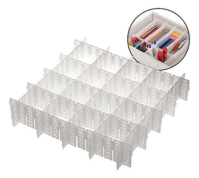 Organizador Colméia P/ Gavetas Versátil C/ 5 Unidades
