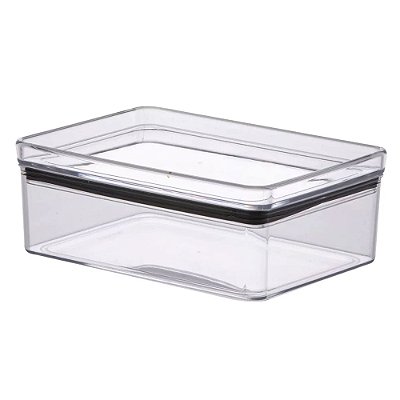 Porta Frios Hermético Acrilico Empilhavel Pote Geladeira