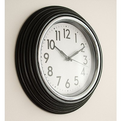 Relógio De Parede 29cm Decoração Redondo Classico