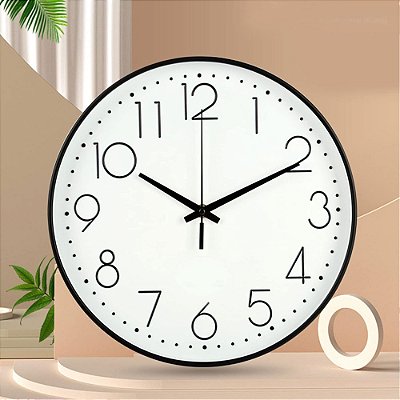 Relógio De Parede Decoração 35cm Grande Moderno