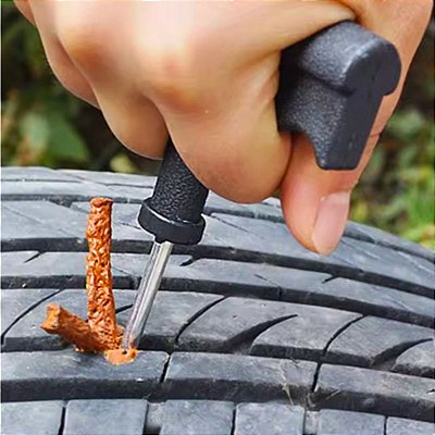 Kit Reparo De Pneu S/ Câmara 3 Macarrões Carro Moto