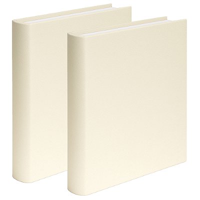 Kit 2 Livro Caixa Porta Objetos Decoração 32x23cm Marfim