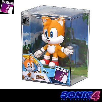 Boneco Fandom Box Original Tails Turma Do Sonic 10cm Lider