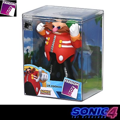 Boneco Dr Eggman Sonic Fandom Box Oficial Colecionável