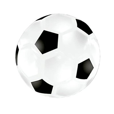 Bola De Futebol De Borracha 20 Cm P/ Crianças Àtoxica Branca