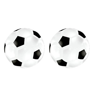 Kit 2 Bolas De Futebol De Borracha 20 Cm Para Crianças