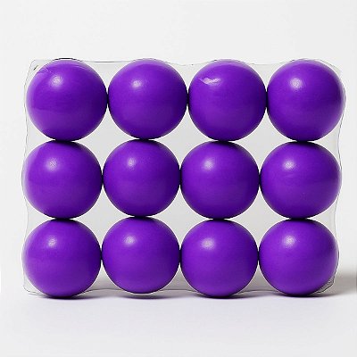 Kit 12 Bolinhas Anti Stress Pilates E Fisioterapia Cor Roxo