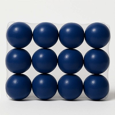 Kit 12 Bolinhas Anti Stress Pilates E Fisioterapia Cor Azul