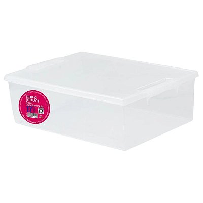 Caixa Organizadora Multiuso Up -  17 Litros Cor Transparente