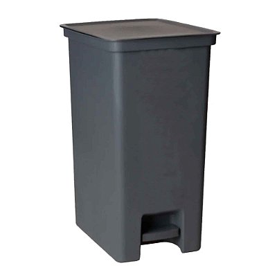 Lixeira Banheiro Cozinha Escritorio Pedal 20 Litros Chumbo
