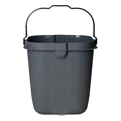 Balde Quadrado 15 Litros Premium Chumbo