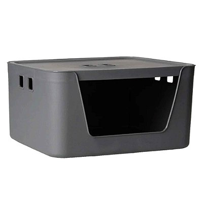 Caixa Organizadora 13 Litros Com Tampa E Abertura