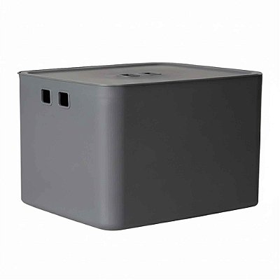 Caixa Organizadora 36 Litros Com Tampa Grande Multiuso