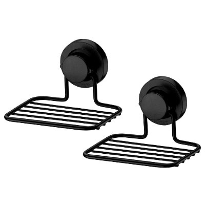 Kit 2 Saboneteira Porta Sabonete Parede Fixação Adesivo