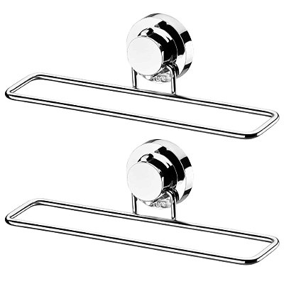 Kit 2 Porta Toalha Rosto Banheiro Lavabo Fixação Adesivo