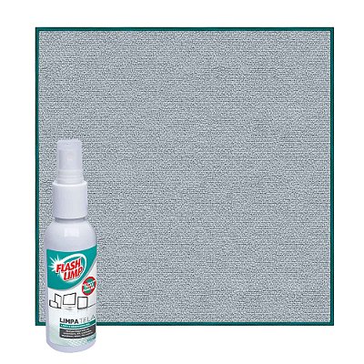 Kit Limpeza Flash Limp Limpa Telas 120ml - 2 Peças Kit0527