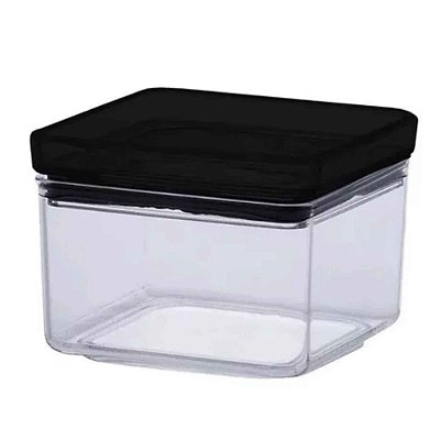 Pote Hermético Lumini Quadrado Black 480ml