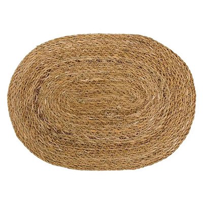 Jogo Americano Sousplat Fibra Natural Oval 1 Unidade 40x30cm