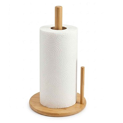 Porta Papel Toalha Suporte Papel Toalha Cozinha Bambu