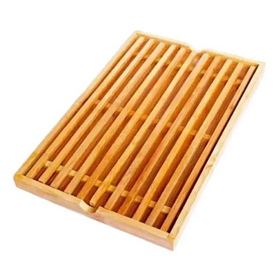 Tábua De Corte Migalheira Versátil Em Bambu 33x22cm Prática
