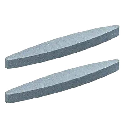 Kit 2 Pedra Amolar Canoa Faca Dupla Face Fino Grosso Afiar Tesoura