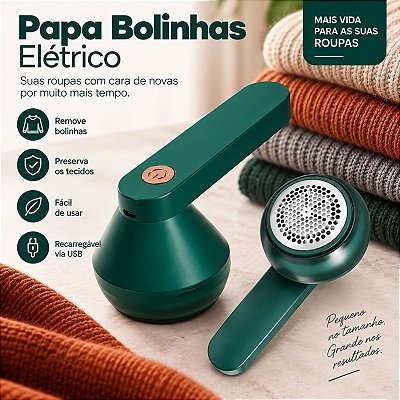 Papa Bolinhas Elétrico Recarregável Usb 6 Lâminas