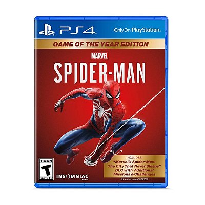 Jogo Spiderman Game of The Year Edition Seminovo PS4