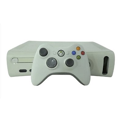 Console Xbox 360 FAT Branco com Controle Original