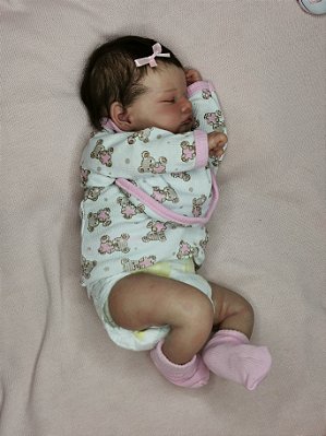 Bebê Reborn Rosalie Cabelo Pintado Mega Realista Promoção