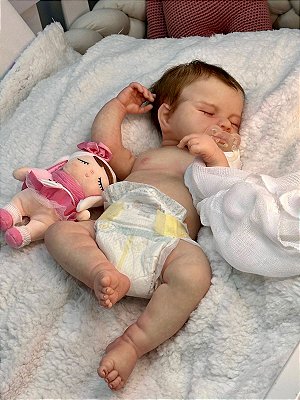 BEBÊ REBORN AMOR PERFEITO TODA EM SILICONE MEGA REALISTA - Maternidade  Mundo Baby Reborn