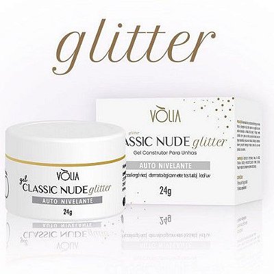 Gel Classic Glitter Nude VOLIA 24g