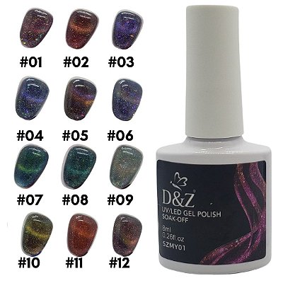 Esmalte em Gel D&Z Olho de Gato SZ 8ml