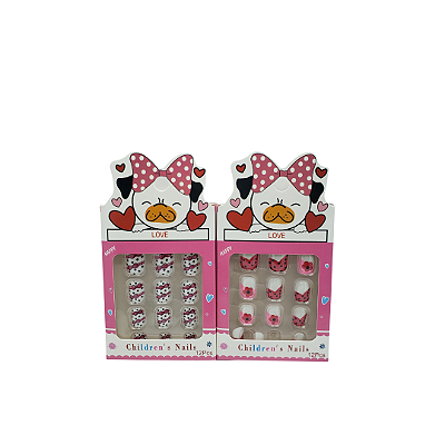 Unha Postiça Infantil 12pcs