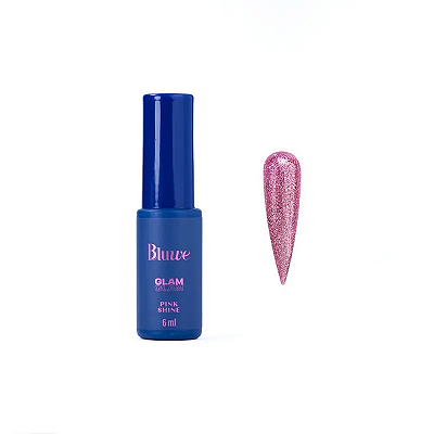 Bluwe Esmalte em Gel Pink Shine Coleção Glam 6ml