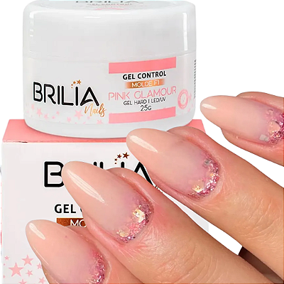 Gel Control PINK GLAMOUR 25g BRILIA NAILS