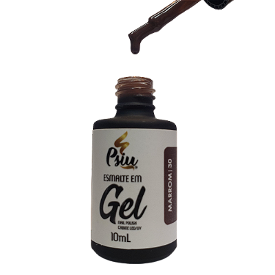 Esmalte em Gel Marrom 30 10ml PSIU