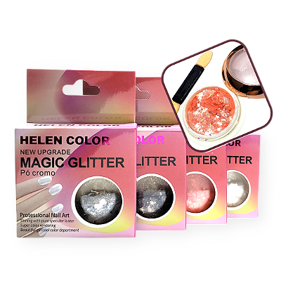 Pó Cromo Magic Glitter HELEN COLOR