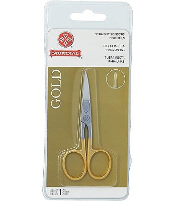 Tesoura de Unha Gold Curva 9CM BC-334