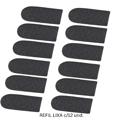 Refil de lixa p/ sup pedicure PRETA (5X13CM) C/12und