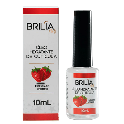 Óleo de Cutícula MORANGO BRILIA NAILS 10ml