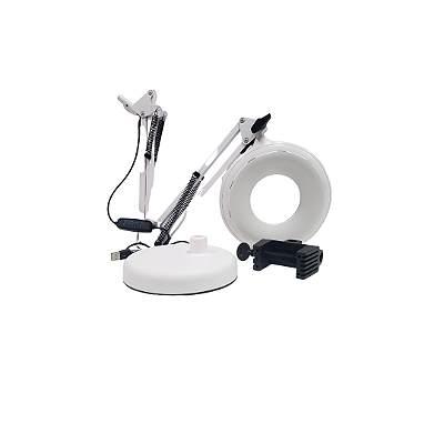 Luminária Ring Light 16cm com Lupa