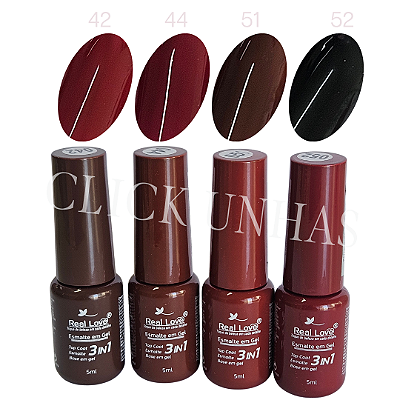 Esmalte em Gel 3 em 1 REAL LOVE 5ml