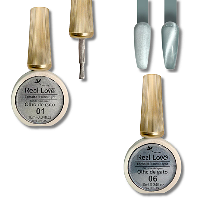 Esmalte Gel Olho de Gato Refletivo 10ml REAL LOVE
