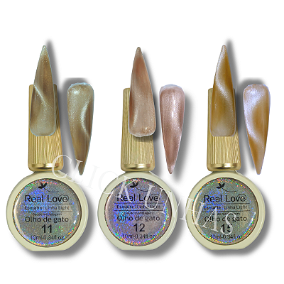 Esmalte Gel Olho de Gato Refletivo 10ml REAL LOVE