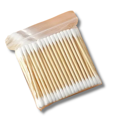 Palito descartável com algodão 2 pontas