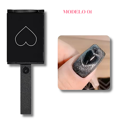 Ímã Magnético 3D Para Arte De Unha Formato Olho De Gato Esmalte Magnético Led/UV