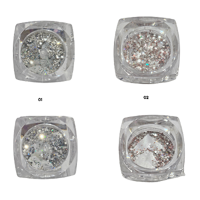 Glitter Com Madreperola Branca